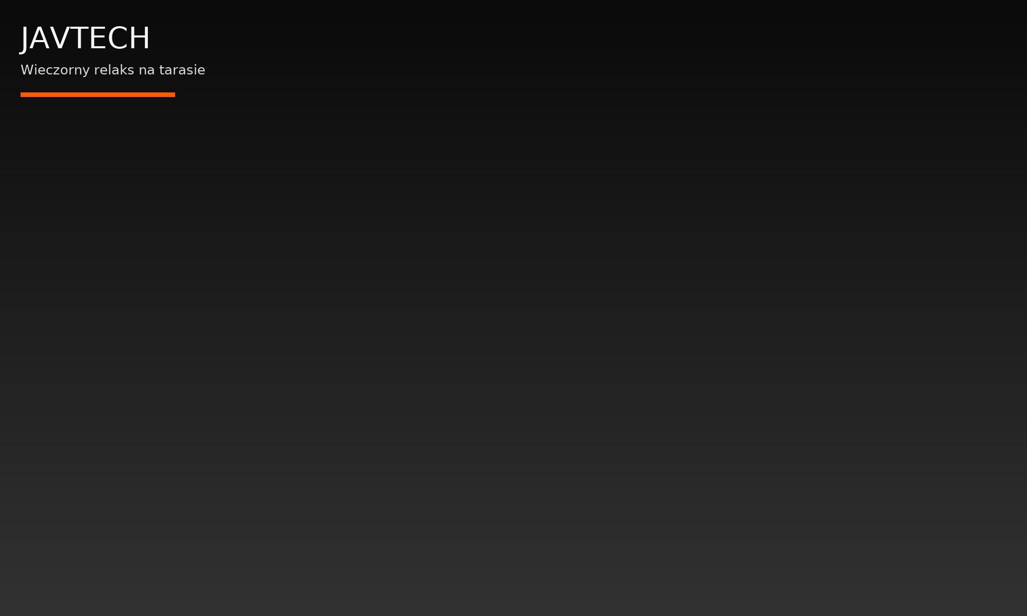 Luksusowy taras nocą